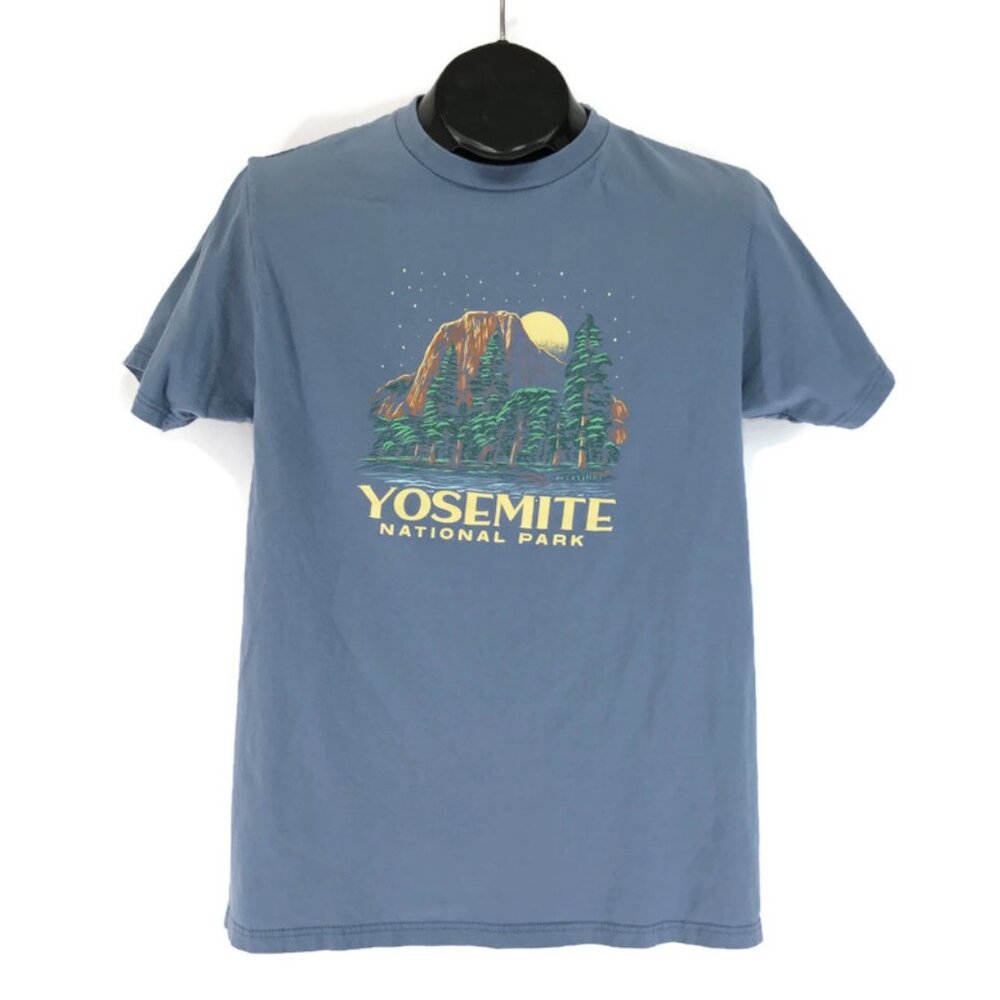Columbia Yosemite Graphic Print T-Shirt Men's Medium Cotton Crew Neck Casual